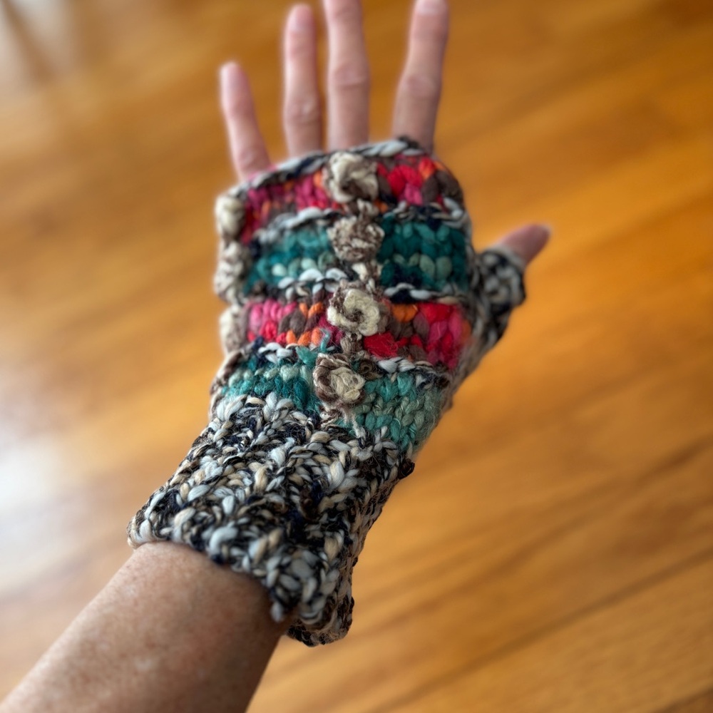 Handcrafted Multicolor Fingerless Gloves